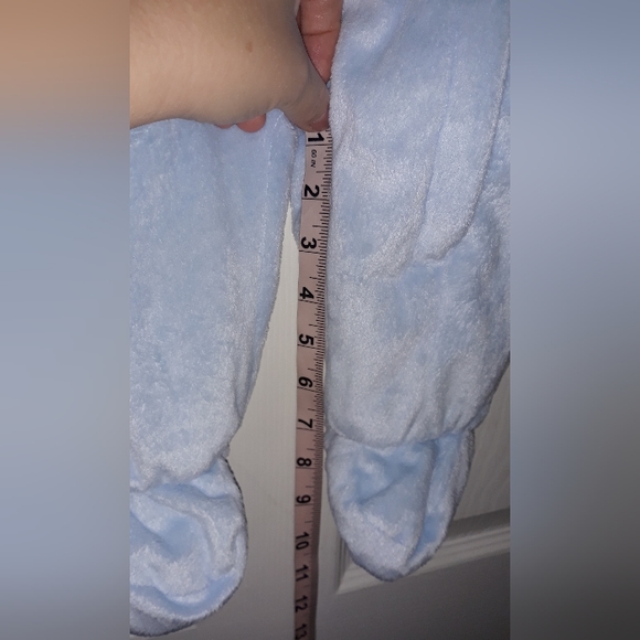 Carters Baby bear hooded Blue Plush winter warm one piece snowsuit/outfit *EUC* - Picture 10 of 10